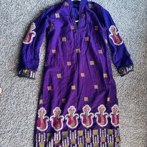 Ethnic Indian Wear Purple Wedding Dress